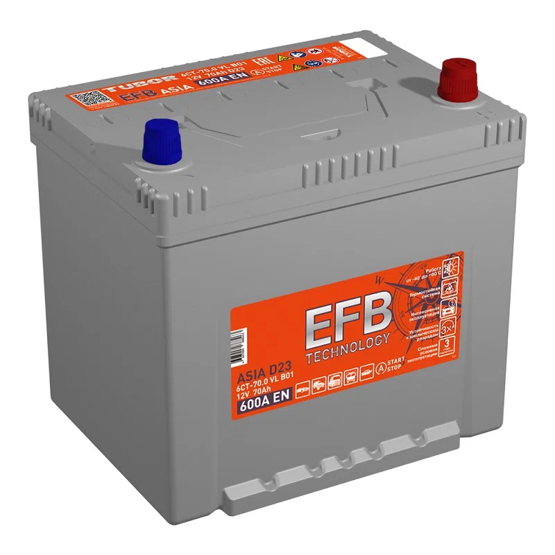TUBOR EFB Asia 6СТ-70.0 (D23)
